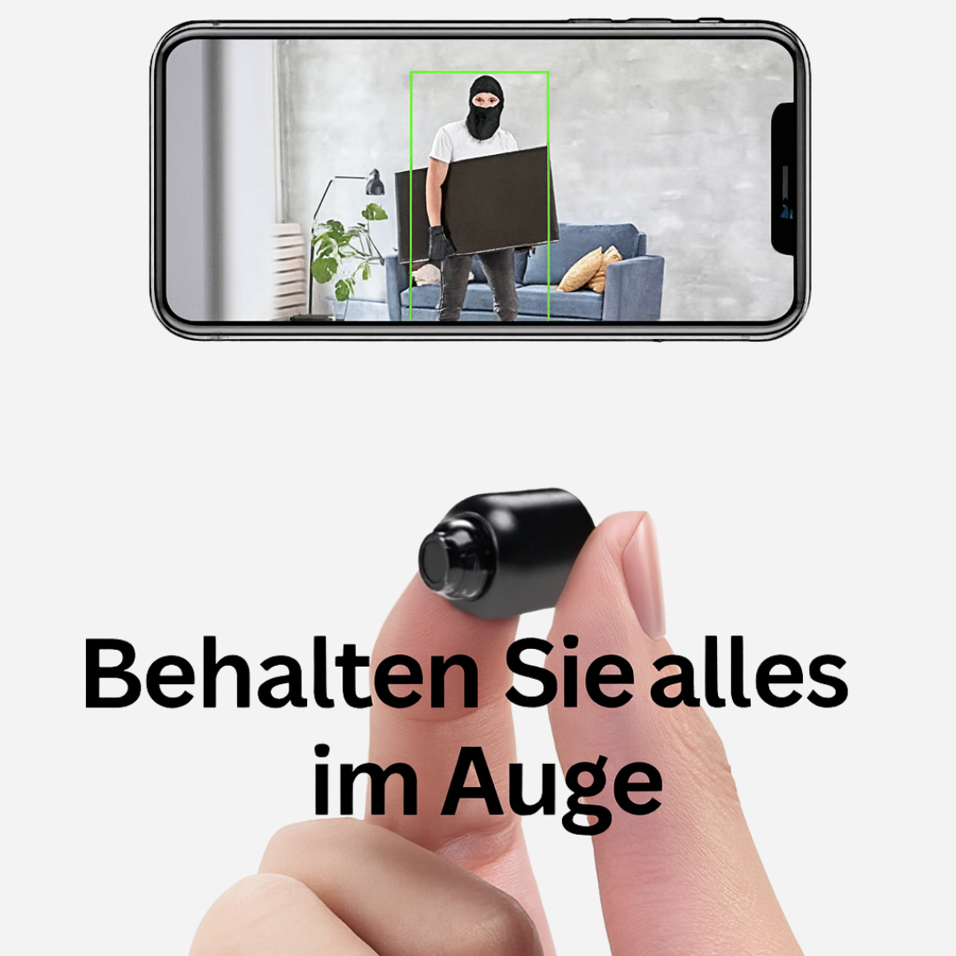 Cervora Mini-Kamera – Versteckte WLAN Kamera mit Bewegungserkennung & Nachtsicht HD 1080p