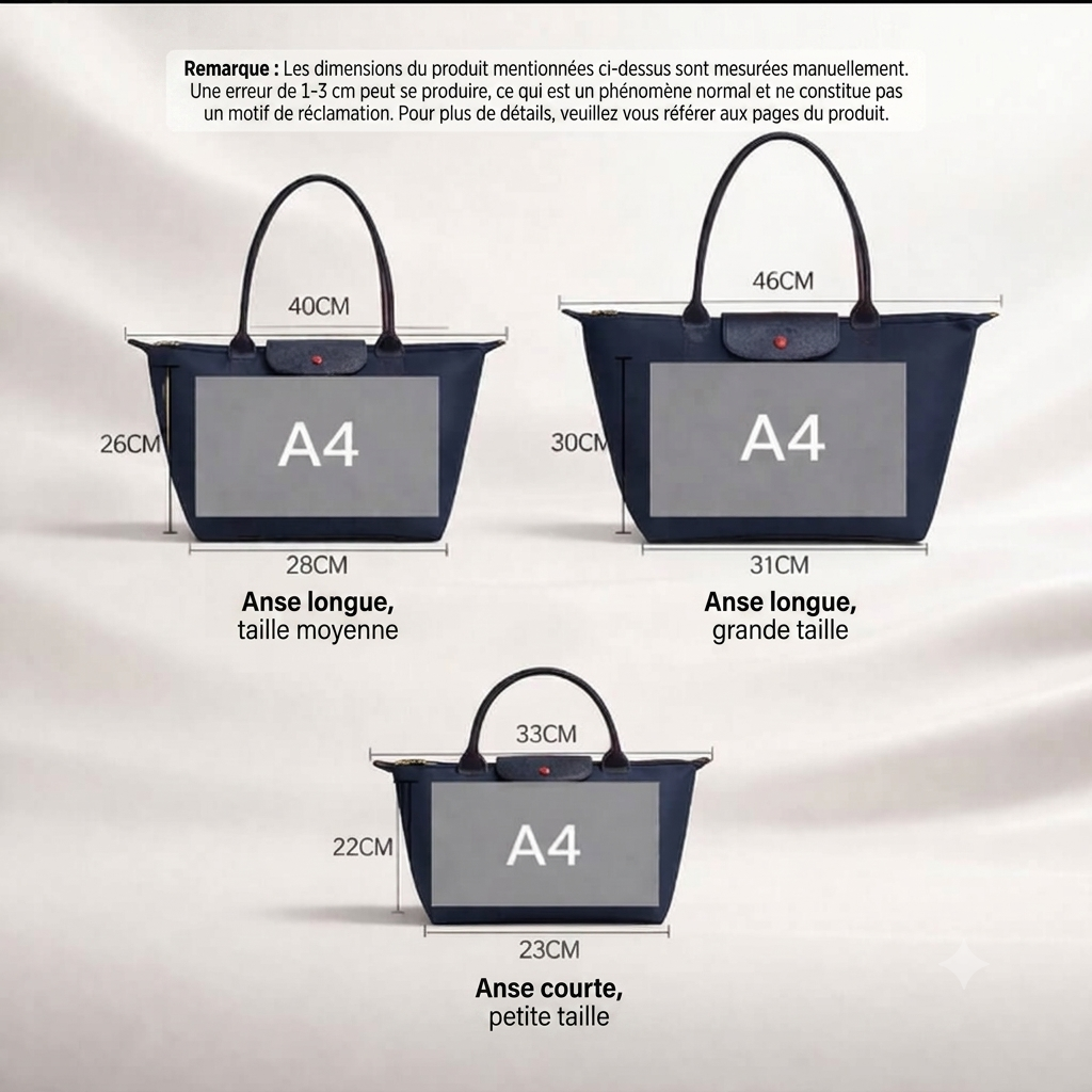 Éloria — Sac Cabas Femme Élégant & Spacieux | Nylon & Détails Simili Cuir