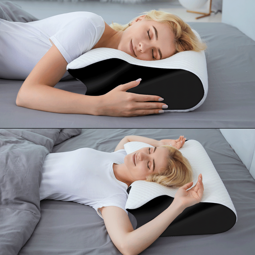 Cervora Nackenkissen – Ergonomisches Memory-Schaum-Kissen, atmungsaktiv, waschbarer Bezug