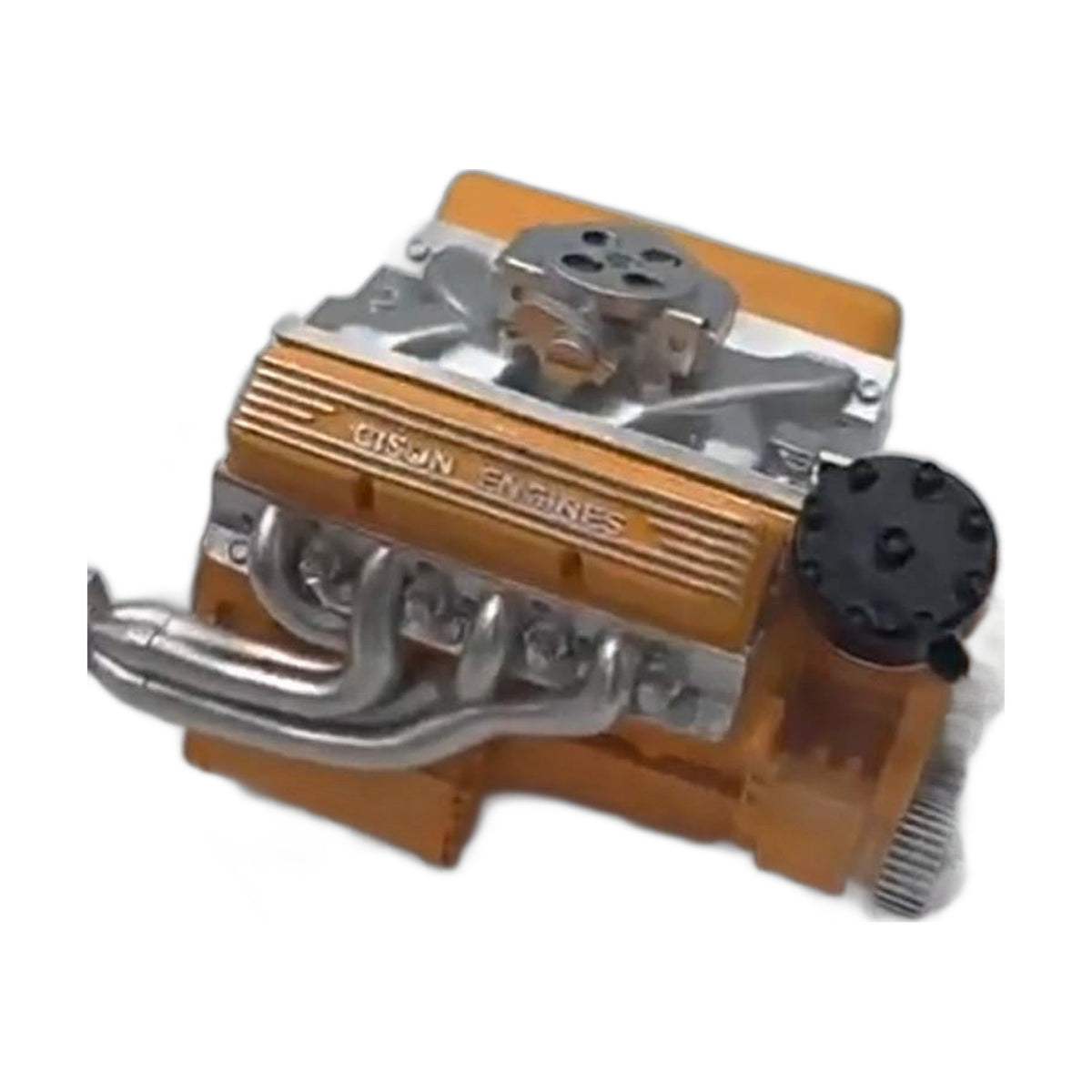 V8-Motor-Bausatz als Miniaturmodell mit Metallteilen zum Selbstzusammenbauen