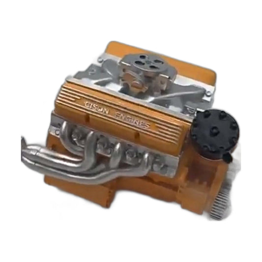 V8-Motor-Bausatz als Miniaturmodell mit Metallteilen zum Selbstzusammenbauen