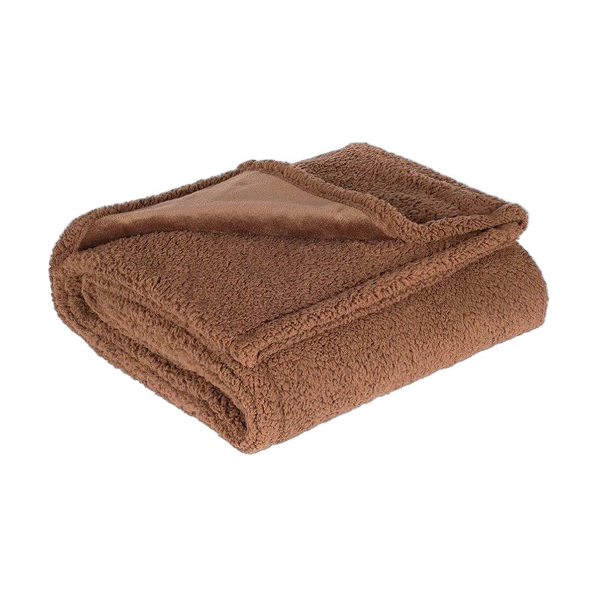 Wasserdichte graue Microfleece-Decke mit TPU-Schicht auf einem Bett
