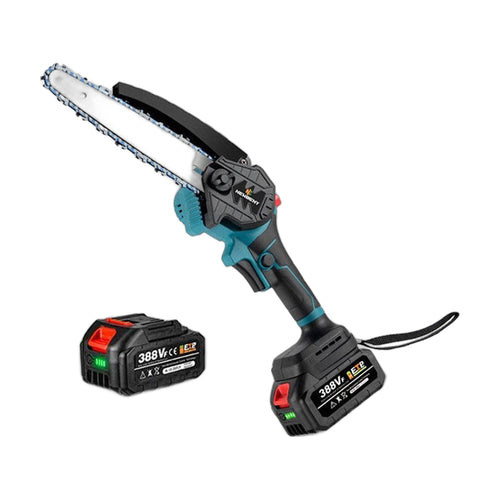 Akku-Kettensäge 18 V mit 8-Zoll-Schwert und Gummigriff