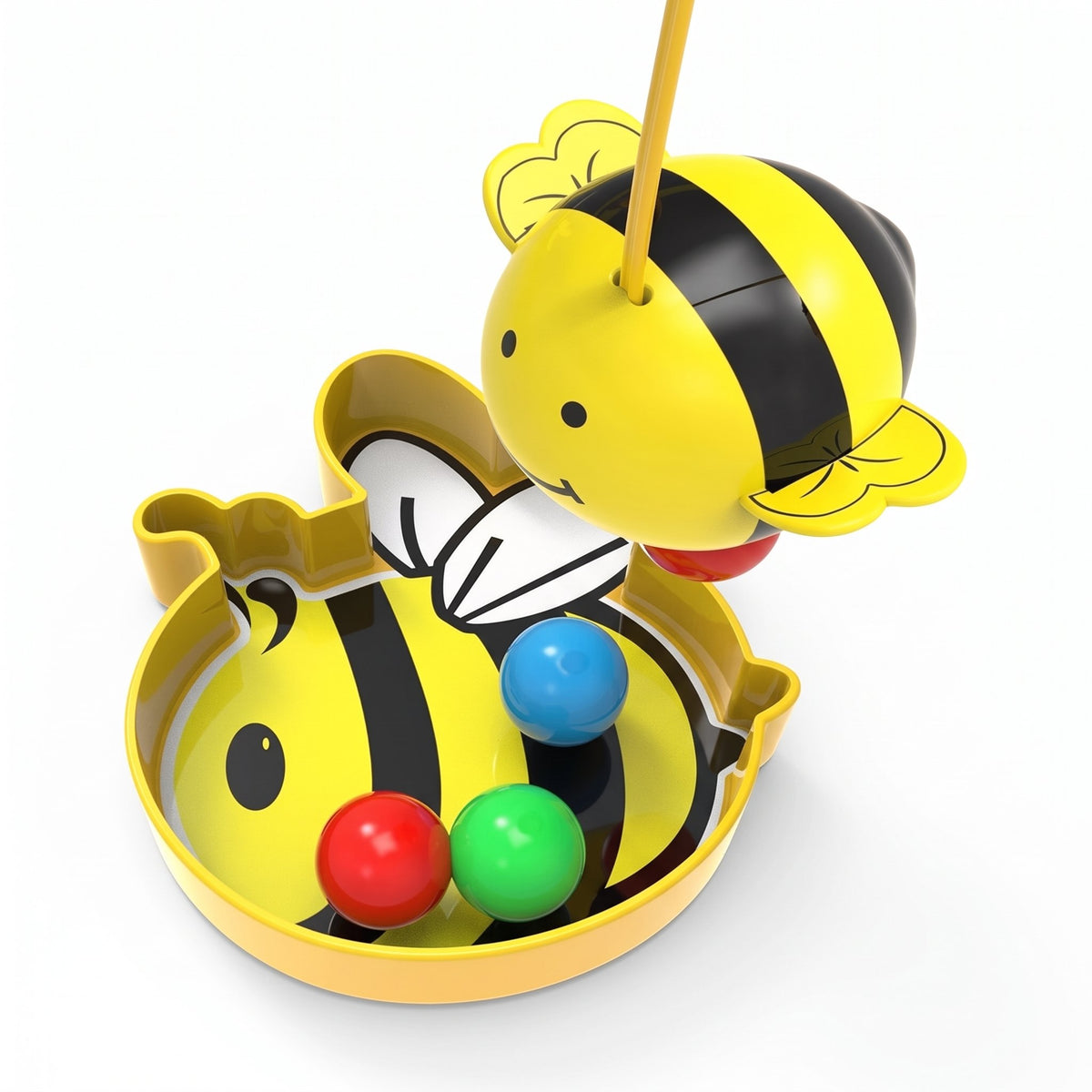 Magnetisches Bienen-Geschicklichkeitsspiel mit Stirnbändern, Blumenbrett und bunten Kugeln
