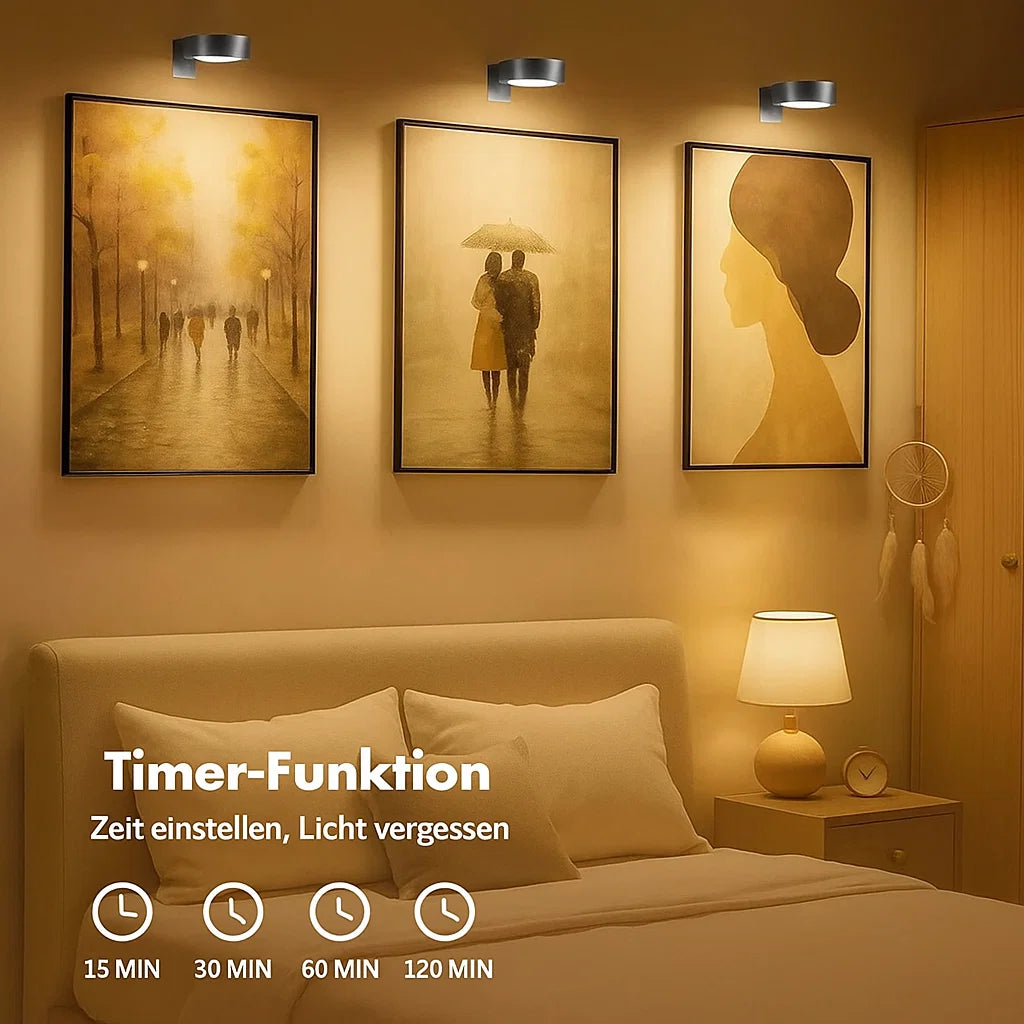Lampe magnétique pour tableaux – sans fil, à intensité variable, 3 températures de couleur + RGB