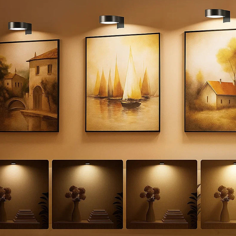 Lampe magnétique pour tableaux – sans fil, à intensité variable, 3 températures de couleur + RGB