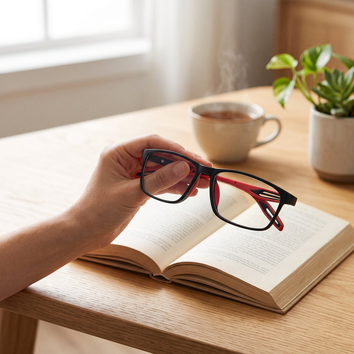 Multifokale Lesebrille für Damen mit leichter Polycarbonat-Fassung