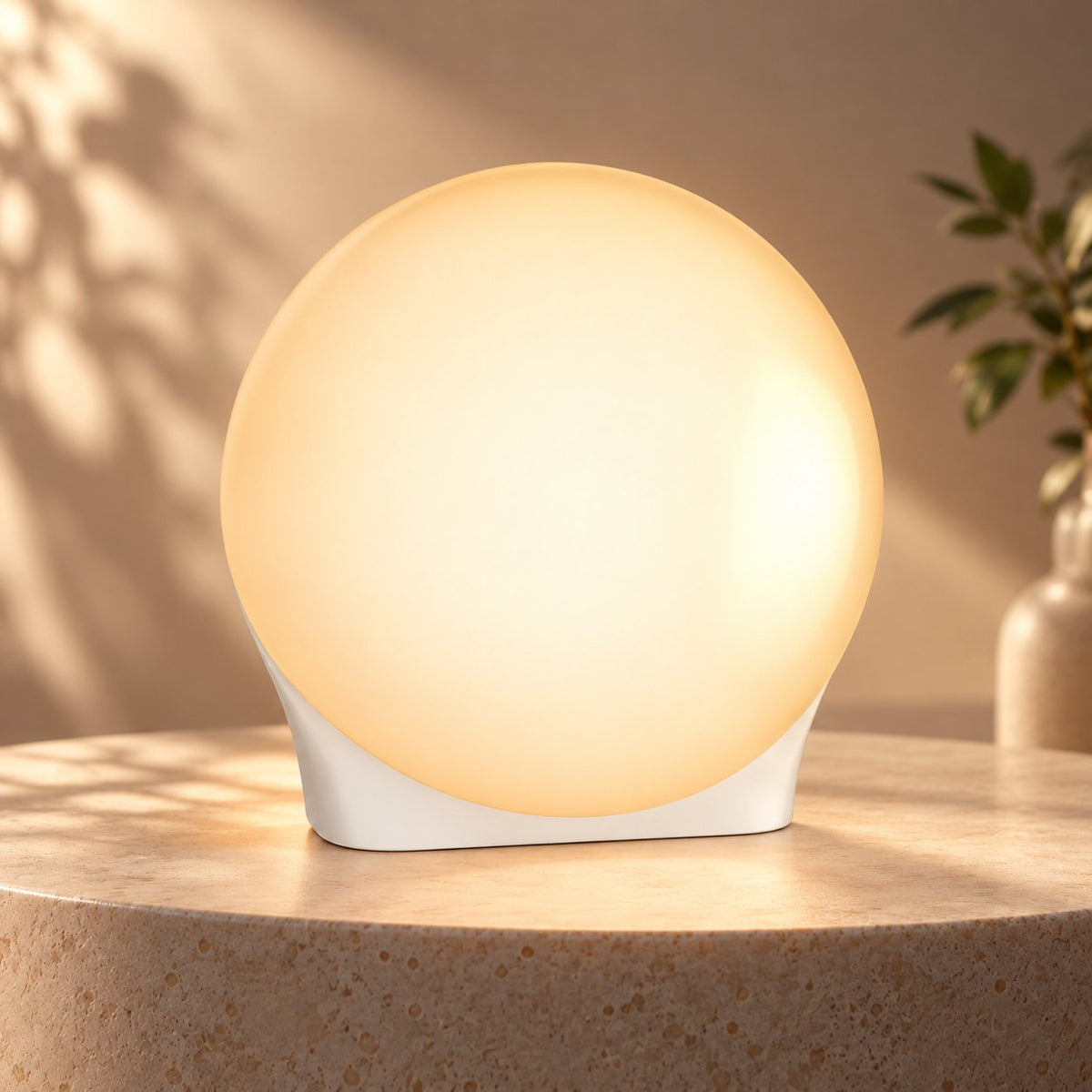Lichttherapielampe als Tischlampe mit Timer und einstellbarer Helligkeit