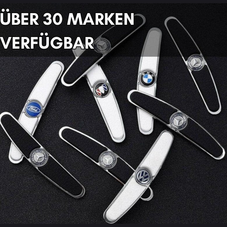 Selbstklebender Kantenschutz aus Kunststoff an der Autotür