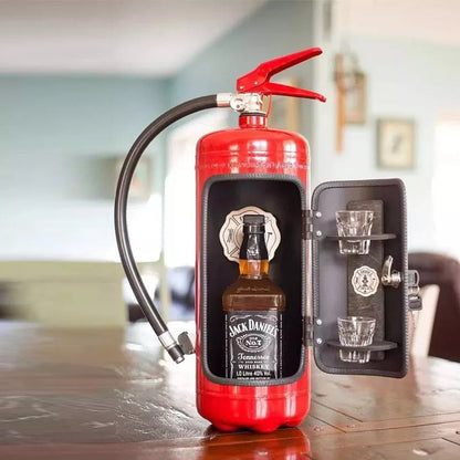 Minibar in Form eines roten Feuerlöschers, 40 cm hoch