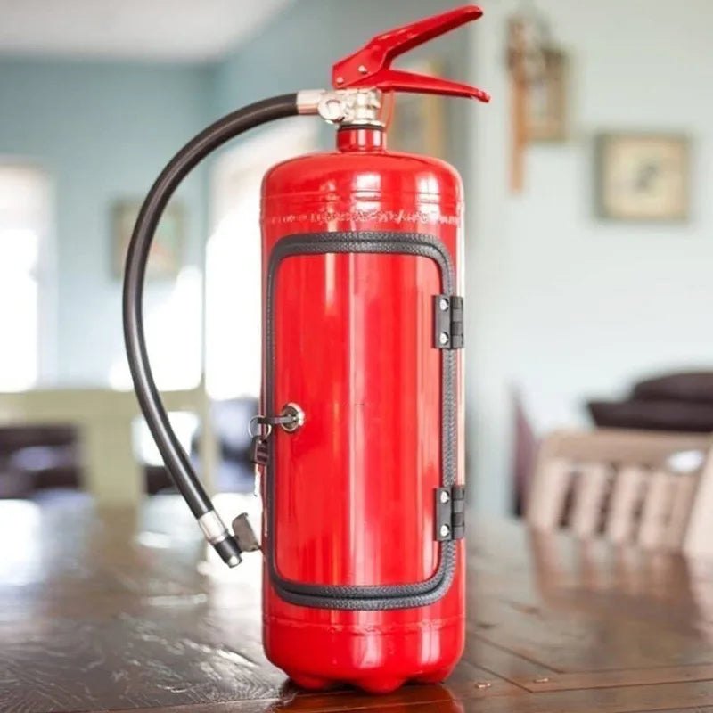 Minibar in Form eines roten Feuerlöschers, 40 cm hoch