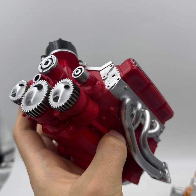 V8-Motor-Bausatz als Miniaturmodell mit Metallteilen zum Selbstzusammenbauen