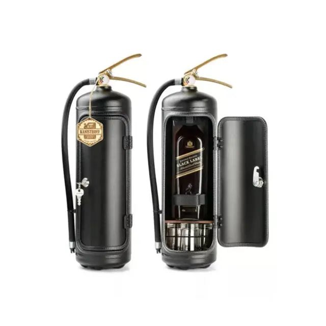 Minibar in Form eines roten Feuerlöschers, 40 cm hoch