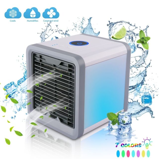 3-in-1 Mobile Klimaanlage – Luftkühler, Luftbefeuchter & Luftreiniger USB