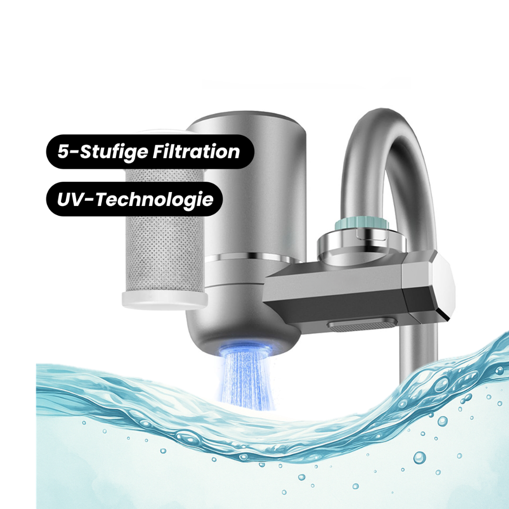 Cervora – 5-Stufen Wasserhahnfilter mit UV-Technologie & Display