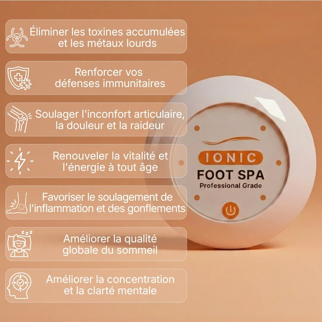 Bain Ionique Relaxant pour les Pieds
