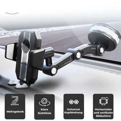 Auto-Handyhalterung mit Saugnapf – Sicherer Halt & 360° Flexibilität | Cervora
