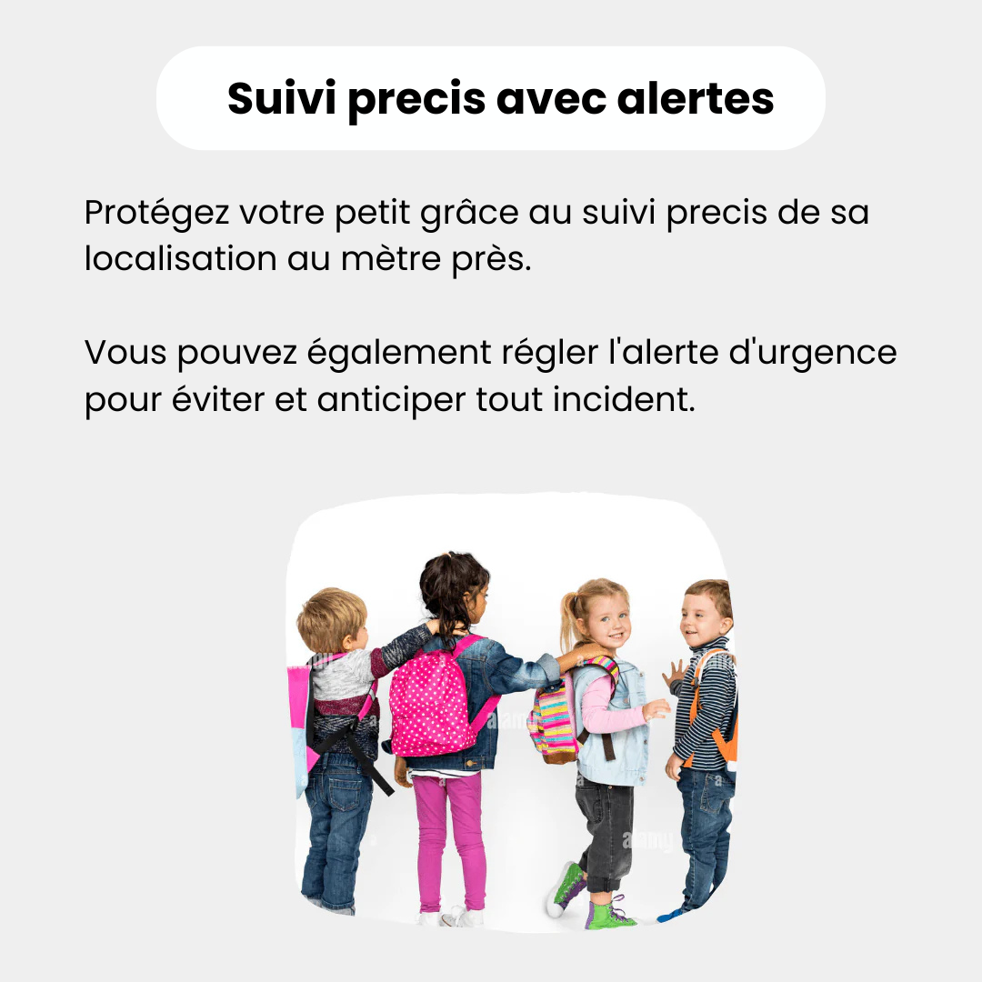 Tag GPS Enfant Sans Abonnement - ANDROID / iOS - Narsago