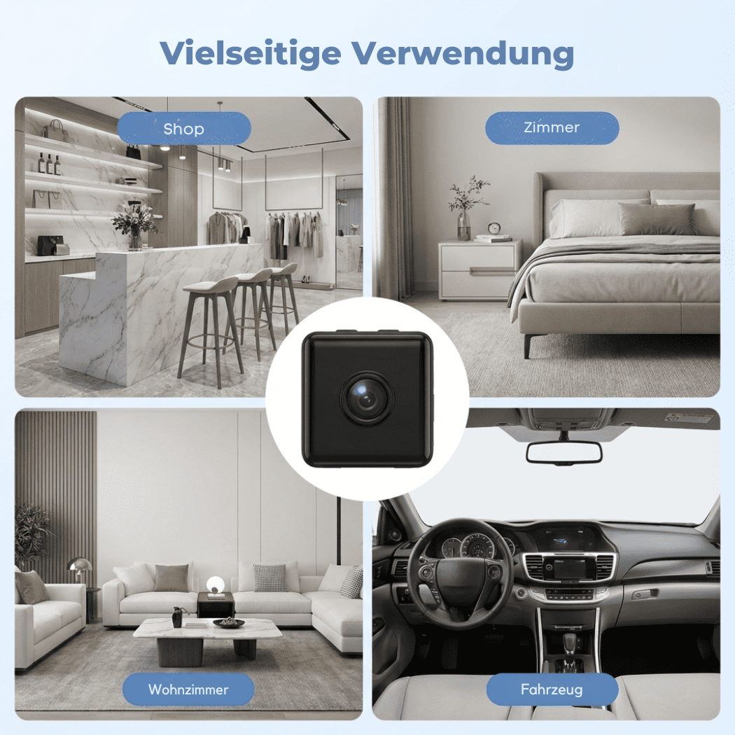 Diskrete kabellose WLAN-Sicherheitskamera 1080P – vernetzt & kompakt