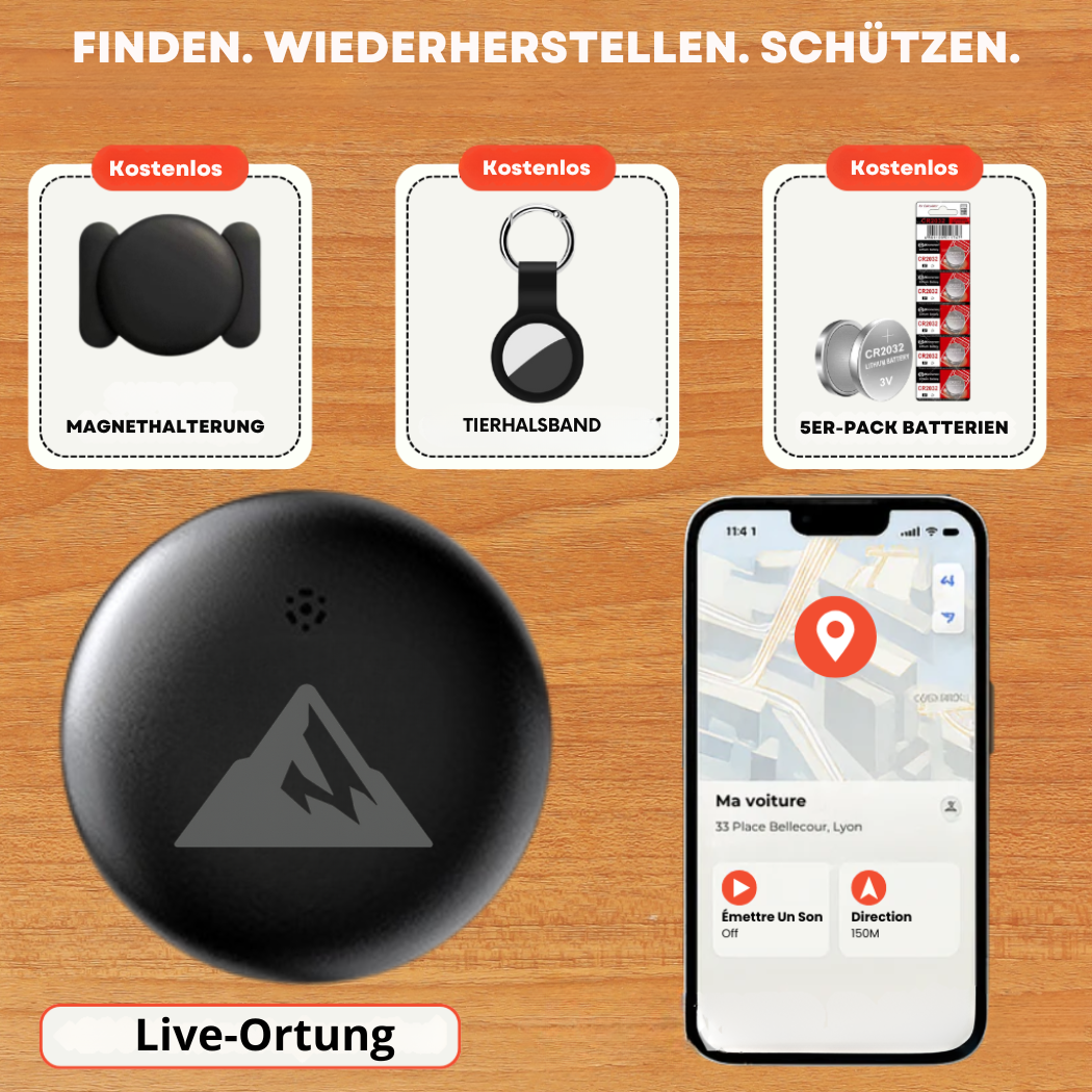 GPS-Tracker für Kinder ohne Abonnement – kompatibel mit Android & iOS