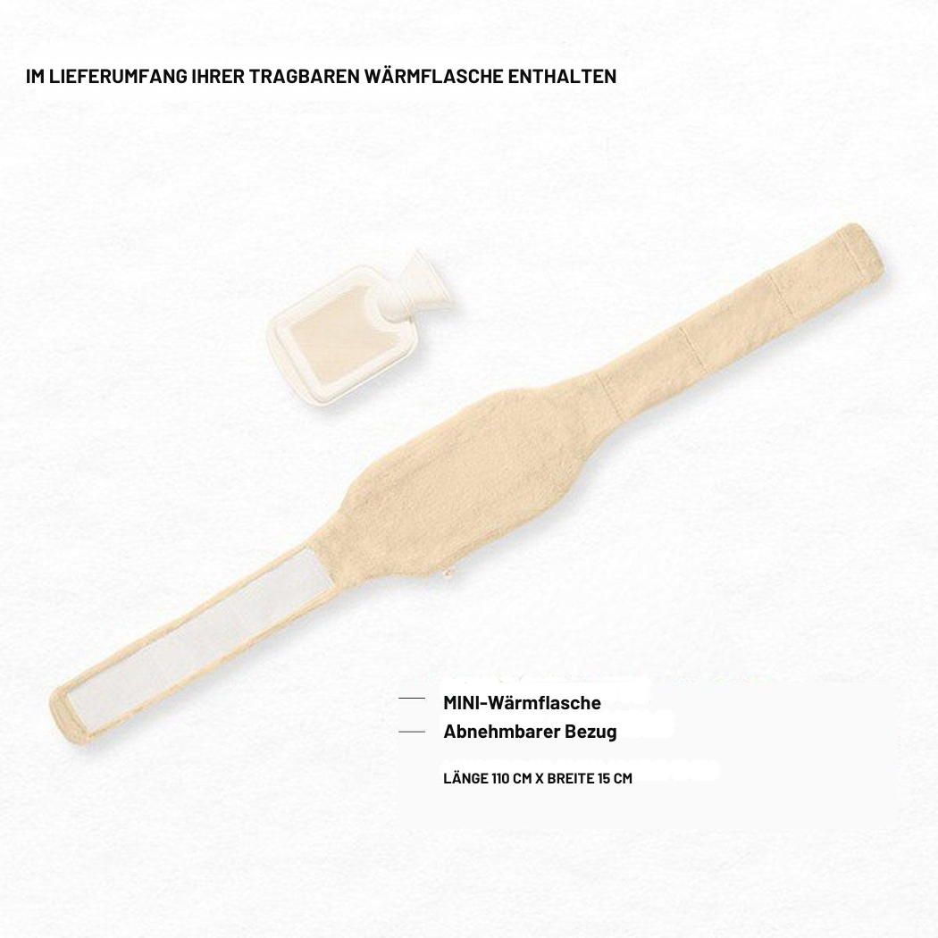 Heizgürtel Wärmflasche | Rücken – Regelschmerzen – Bauch