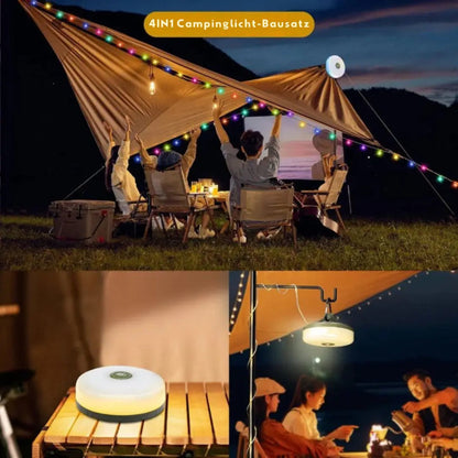 Lampe de camping avec guirlande lumineuse RGB de 10 m – ambiance et sécurité garanties pour toutes vos excursions