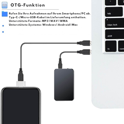 Mini-Micro-Espion Pro – L'enregistreur audio de poche ultra-discret