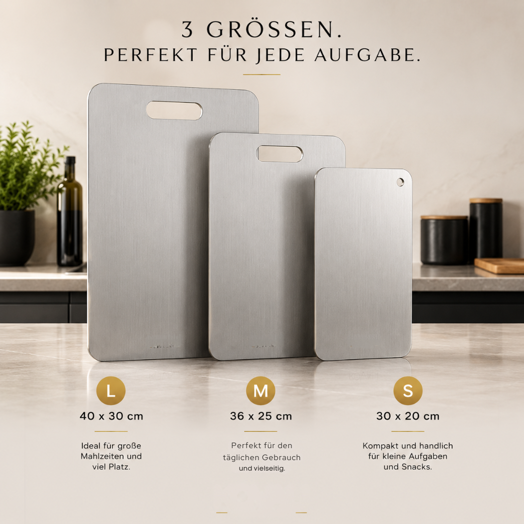 Cervora – Planche à découper premium en titane 100 % titane