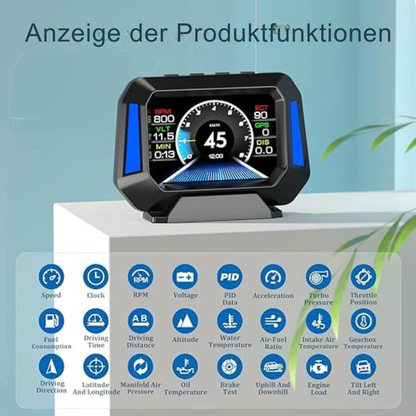 LCD Head-Up Display fürs Auto – Fahrdaten in Echtzeit & Mehr Sicherheit | Cervora