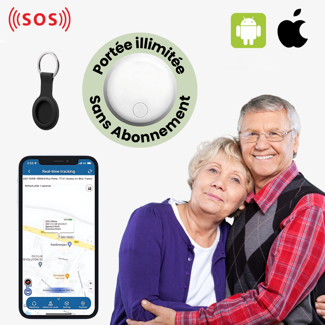 Traceur GPS Senior Narsago™ – Suivi Precis Sans Abonnement - ANDROID / iOS