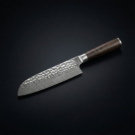 Gehämmertes Santokumesser im japanischen Stil – 18 cm Präzisionsklinge