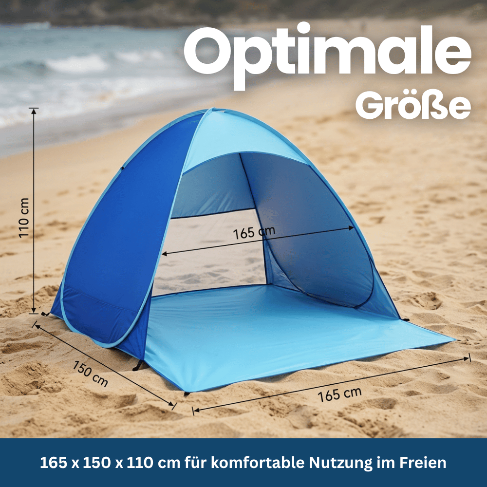 Pop-up-Sonnenschutzzelt für 2–3 Personen