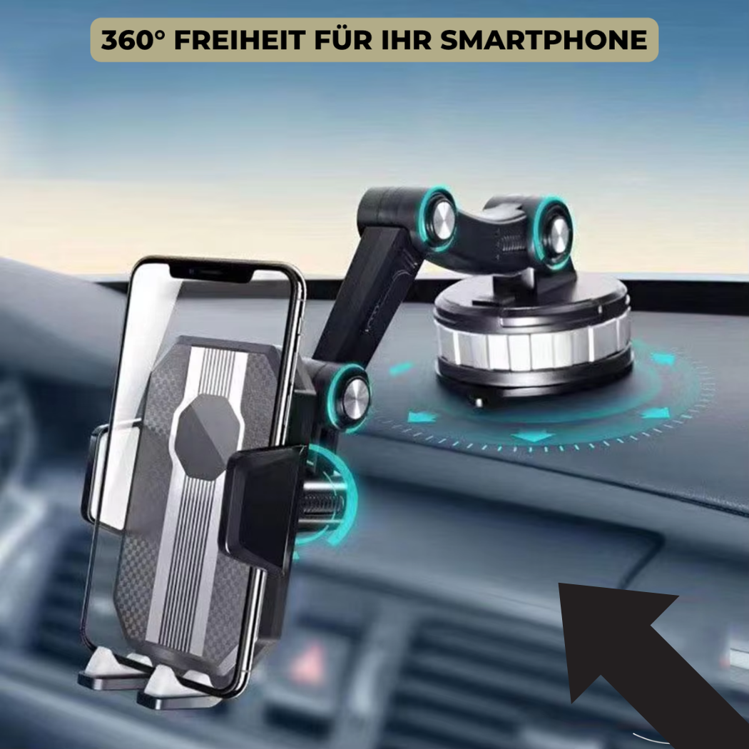 Auto-Handyhalterung mit Saugnapf – Sicherer Halt & 360° Flexibilität | Cervora