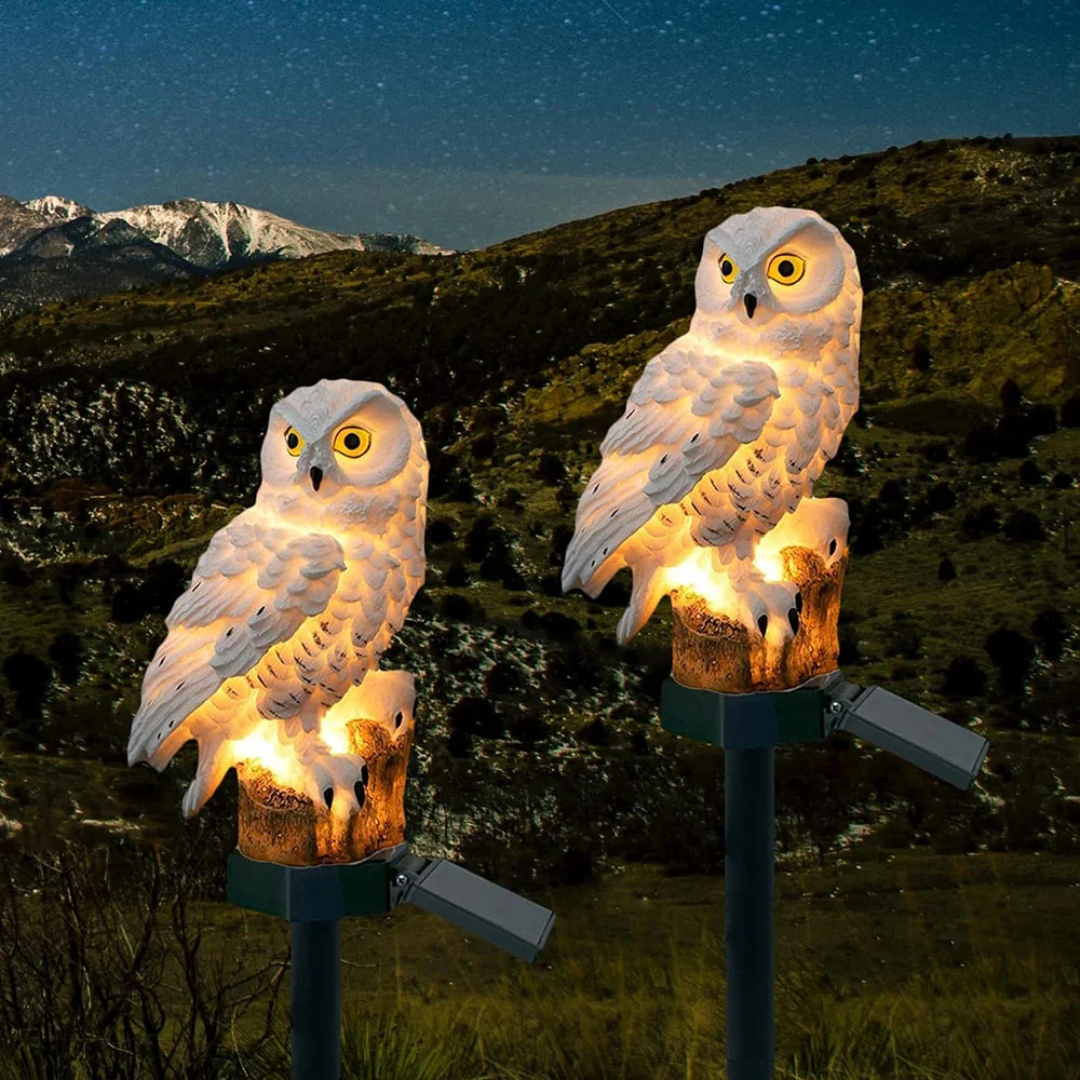 Brehn | Lampe solaire Eule d'extérieur