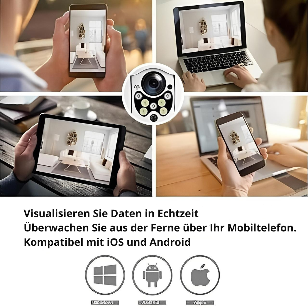 WLAN-Überwachungskamera – kabellos