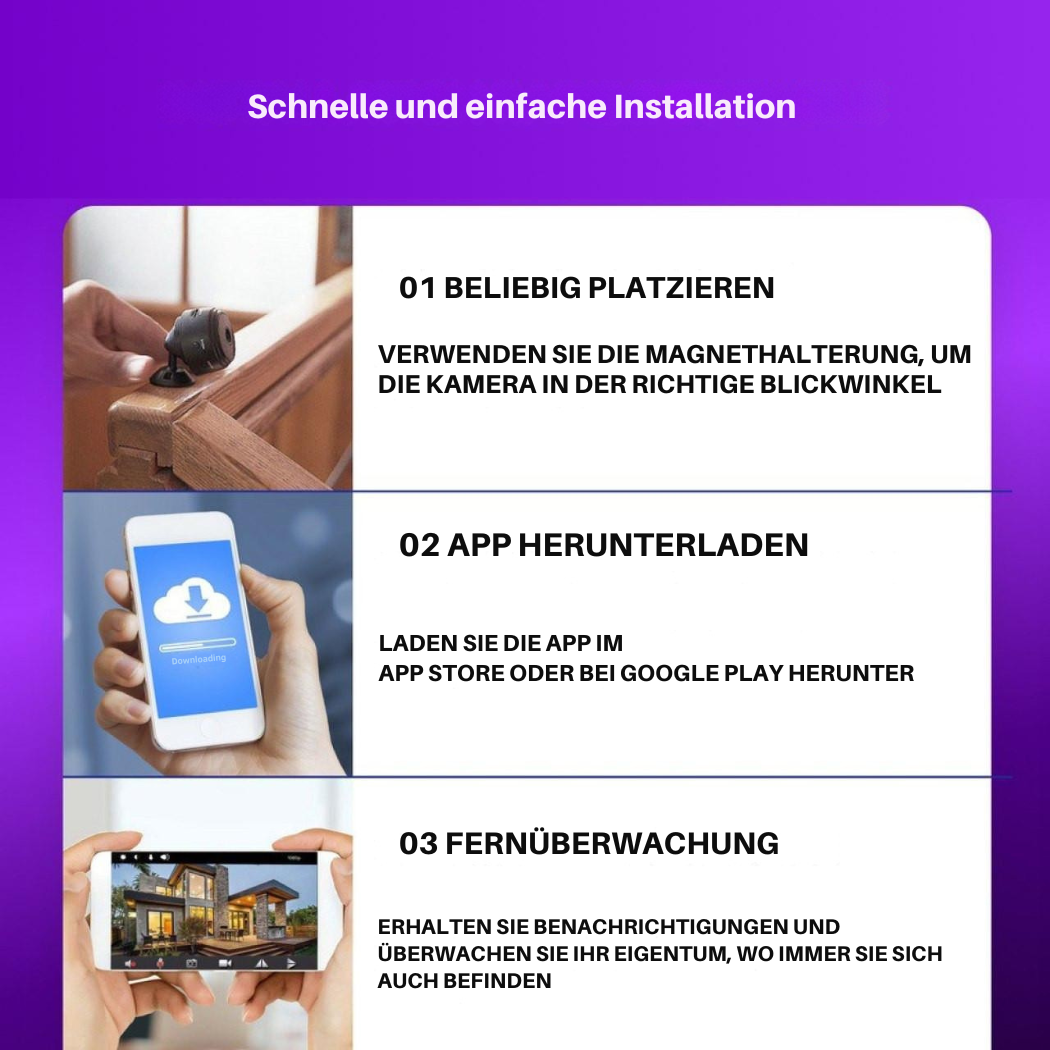 Mini-Überwachungskamera ohne Kabel