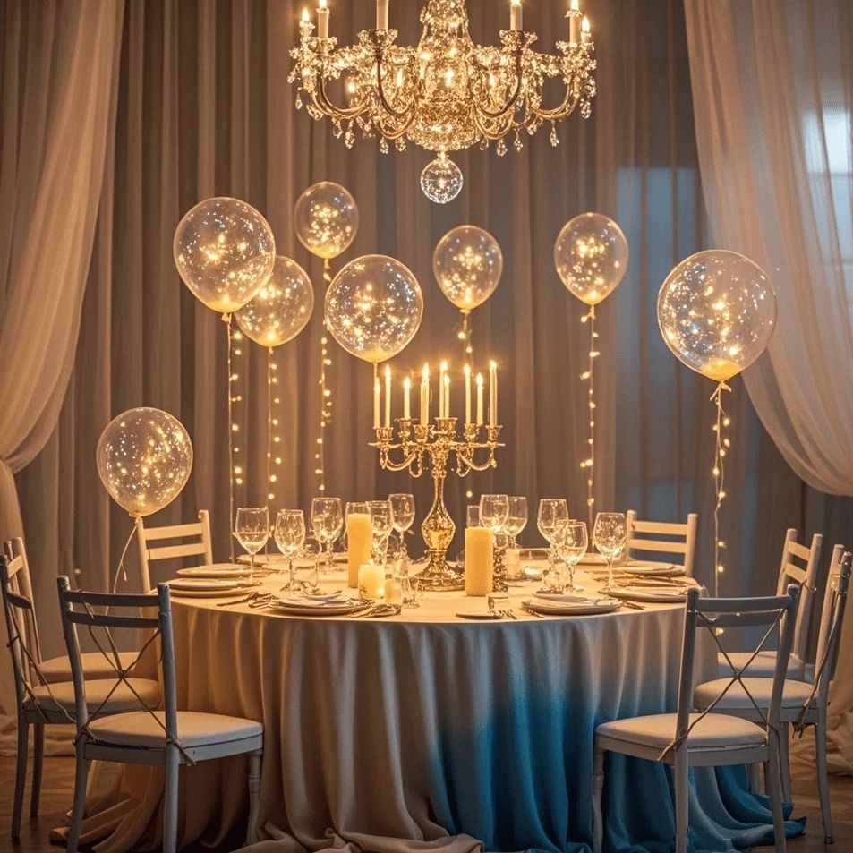 LED-Ballons – Warmweißes Licht für Partys & Hochzeiten | 10er-Set