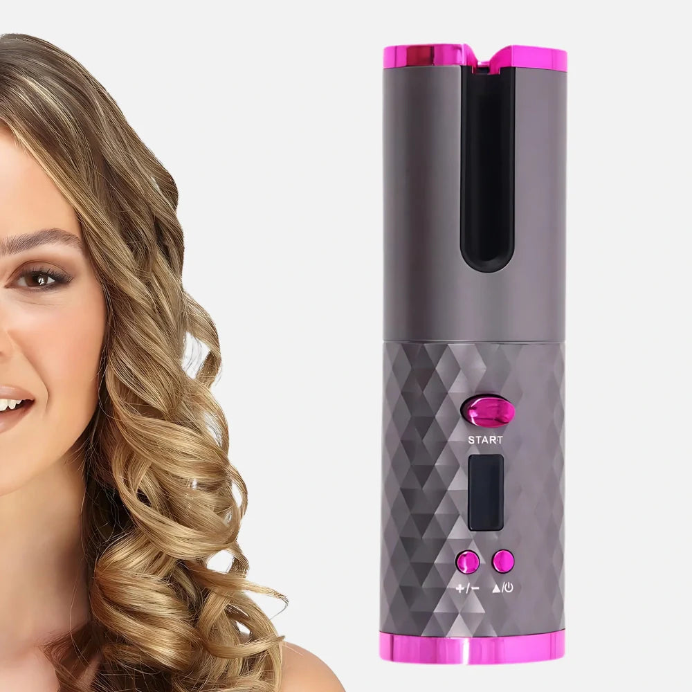 Boucleur à Cheveux en Céramique - Rotation Automatique