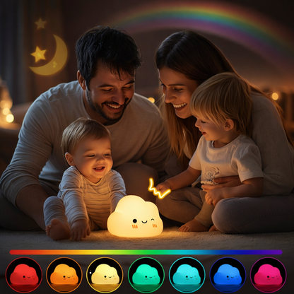 Veilleuse Enfant Rechargeable LED | Veilleuse Bébé 7 Couleurs 3 Luminosités