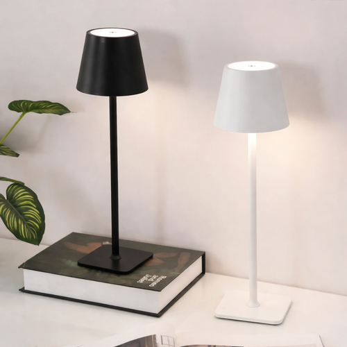 Lampe de Table LED Sans Fil Étanche Rechargeable – Lampe de Chevet LED Tactile à Intensité Réglable