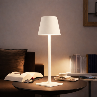 Lampe de Table LED Sans Fil Étanche Rechargeable – Lampe de Chevet LED Tactile à Intensité Réglable