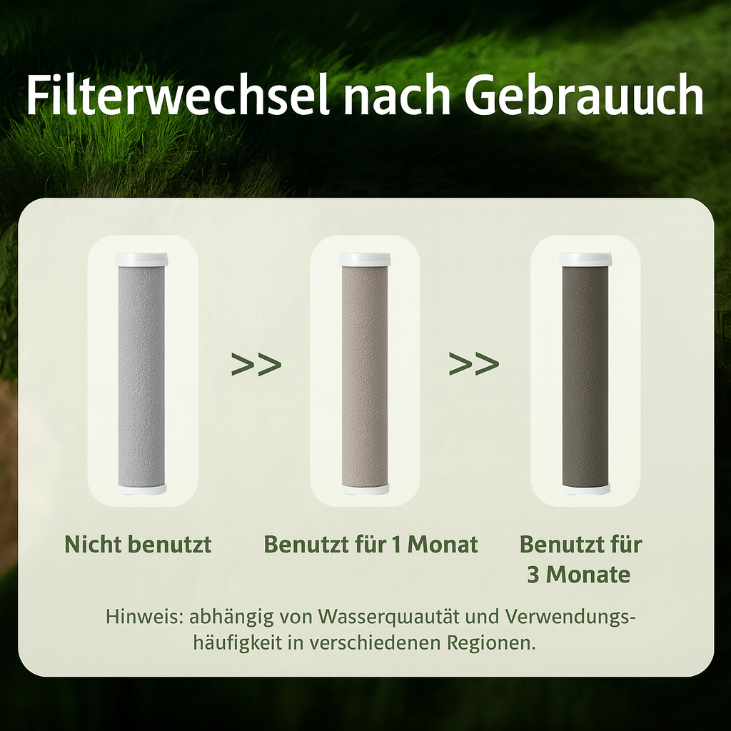Duschkopf 3 in 1 mit Filter – hoher Wasserdruck &amp; Kalkschutz für Haut und Haar