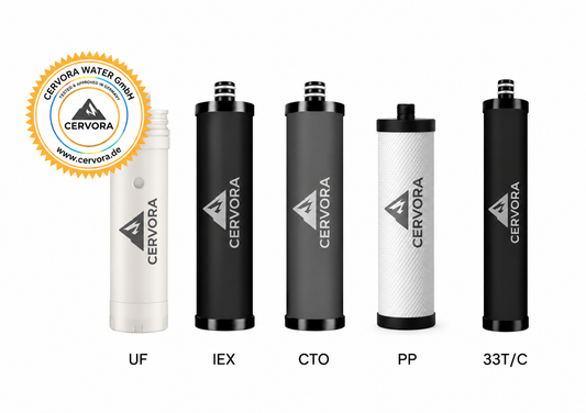 Cervora – 5er Ersatzfilter-Set für das 5-Stufen-Wasserfiltersystem