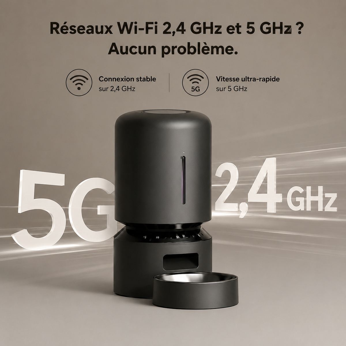 Distributeur Automatique Helvora SmartFeed – Wi-Fi 5 L pour Chiens & Chats