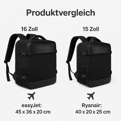 Reiserucksack 40L – Wasserfest, USB-Ladeanschluss & Laptopfach 15.6