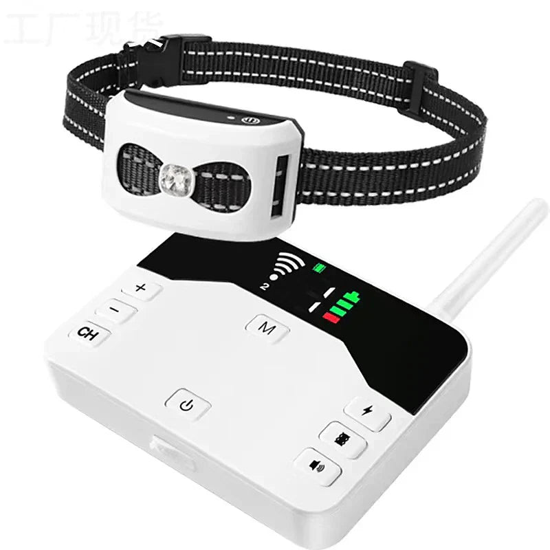 Drahtloszaun & Trainingshalsbandkollier 2-in-1 – IP65, 300 m Reichweite