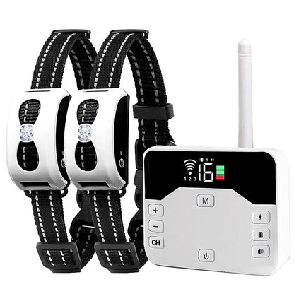 Drahtloszaun & Trainingshalsbandkollier 2-in-1 – IP65, 300 m Reichweite