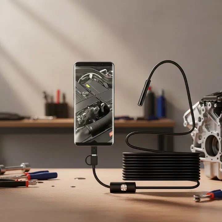 Caméra endoscopique HD – Voyez partout – Économisez plus de 180 € sur les frais de technicien