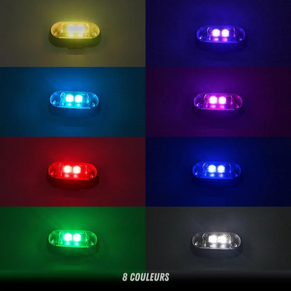 Mini Stroboscope Led sans Fil pour Voiture, Moto et Vélo