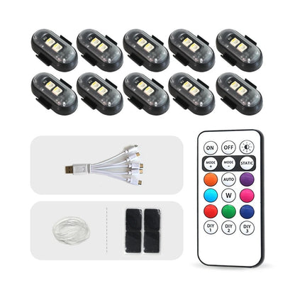 Mini Stroboscope Led sans Fil pour Voiture, Moto et Vélo
